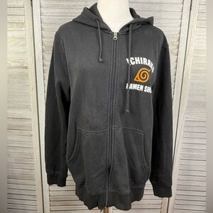 NARUTO SHIPPUDEN Ichiraku Ramen Shop Full Zip Sweatshirt Black/Multi-Medium